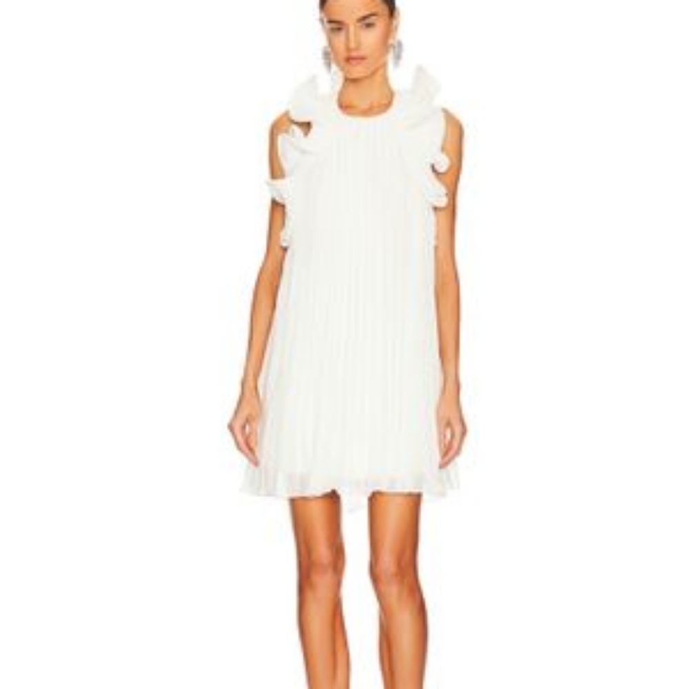 Amur Swirling Ruffled Minidress